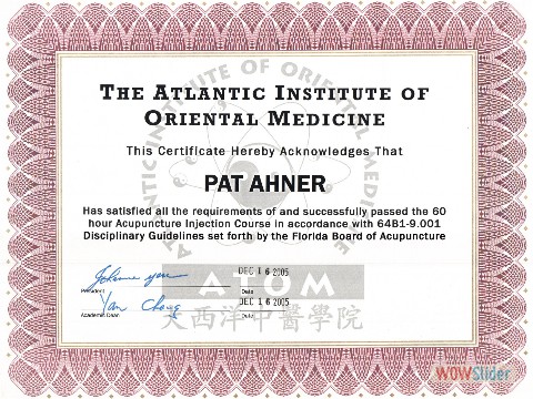 Injection Therapy Certificate
